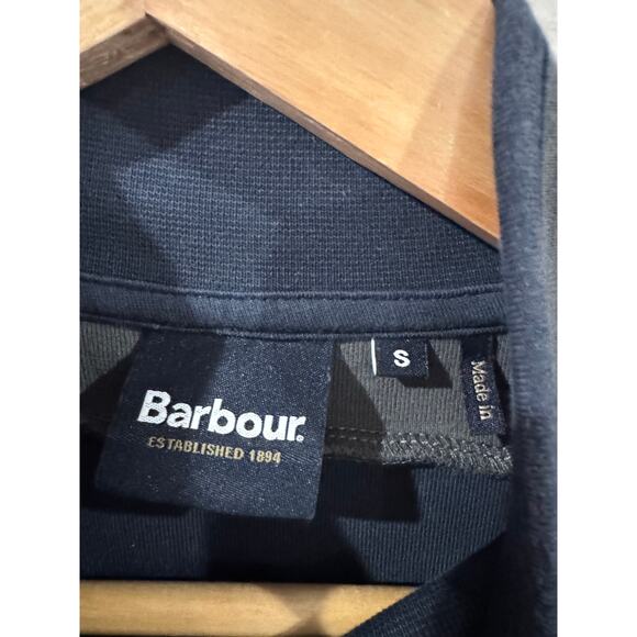 Barbour Skiff Half-Zip Sweatshirt Storm Force Small - Picture 5 of 6